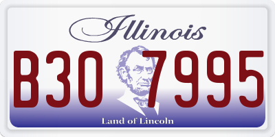 IL license plate B307995