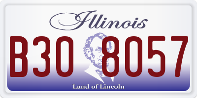 IL license plate B308057