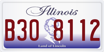 IL license plate B308112