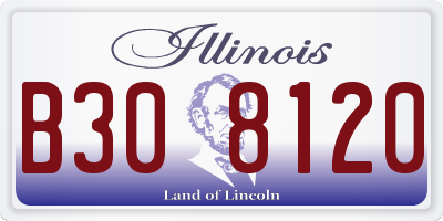 IL license plate B308120