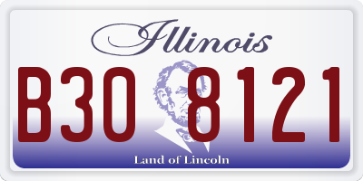 IL license plate B308121
