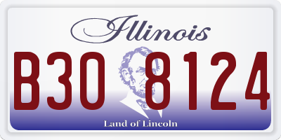 IL license plate B308124