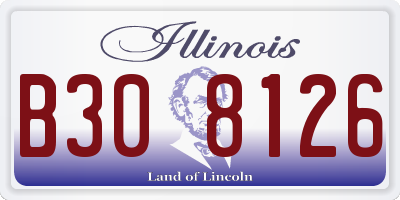 IL license plate B308126