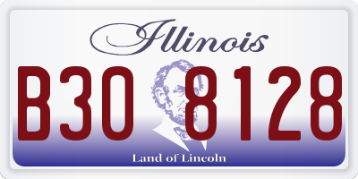 IL license plate B308128