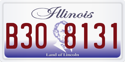 IL license plate B308131