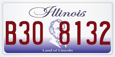 IL license plate B308132