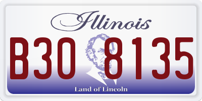 IL license plate B308135