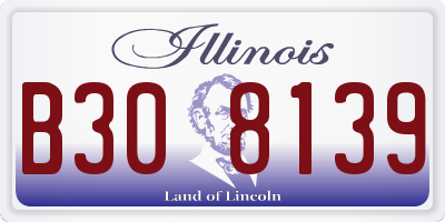 IL license plate B308139