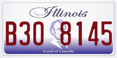 IL license plate B308145