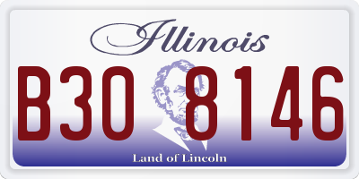 IL license plate B308146