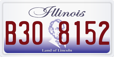 IL license plate B308152