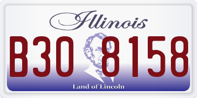 IL license plate B308158