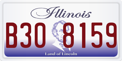 IL license plate B308159