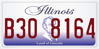 IL license plate B308164