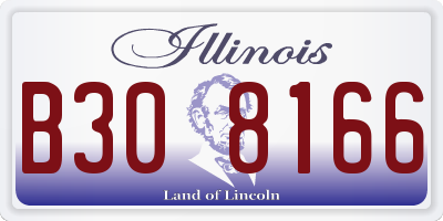 IL license plate B308166