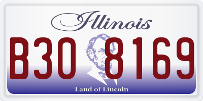 IL license plate B308169