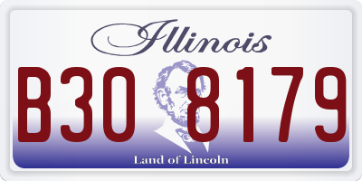 IL license plate B308179