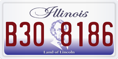 IL license plate B308186