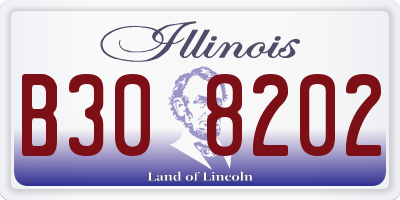 IL license plate B308202