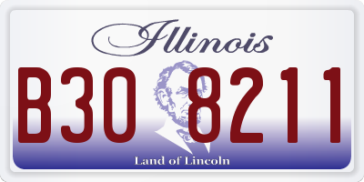 IL license plate B308211
