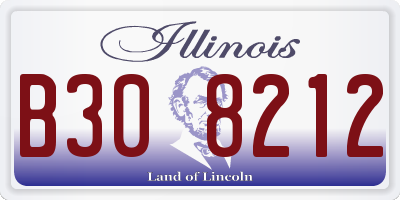 IL license plate B308212