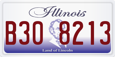 IL license plate B308213
