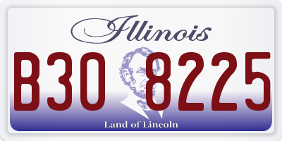 IL license plate B308225