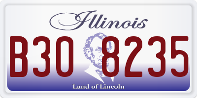 IL license plate B308235