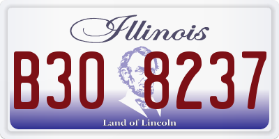 IL license plate B308237