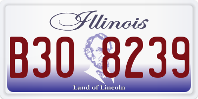 IL license plate B308239