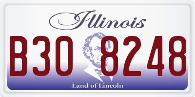 IL license plate B308248