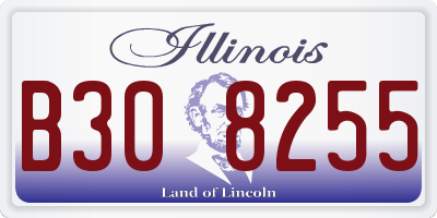 IL license plate B308255