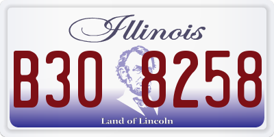 IL license plate B308258