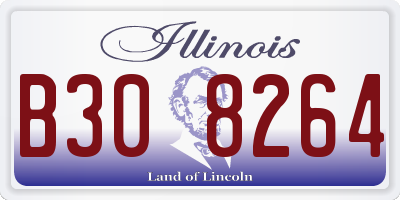 IL license plate B308264