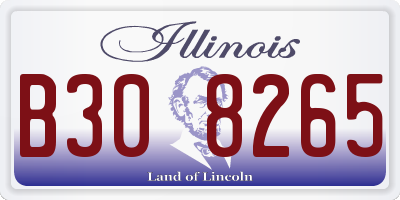 IL license plate B308265