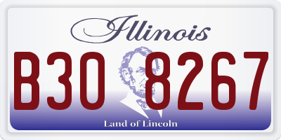 IL license plate B308267