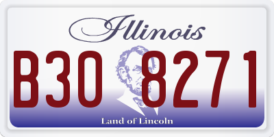 IL license plate B308271