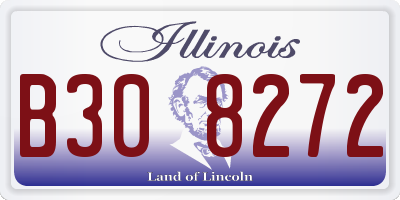 IL license plate B308272