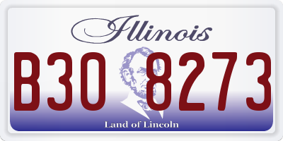 IL license plate B308273