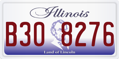 IL license plate B308276