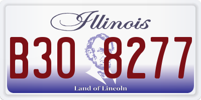 IL license plate B308277