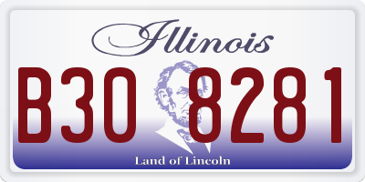 IL license plate B308281