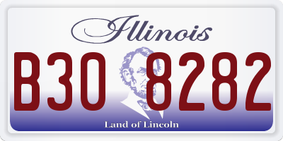 IL license plate B308282