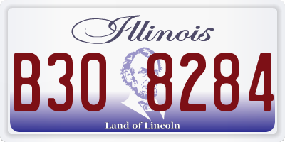 IL license plate B308284