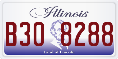 IL license plate B308288