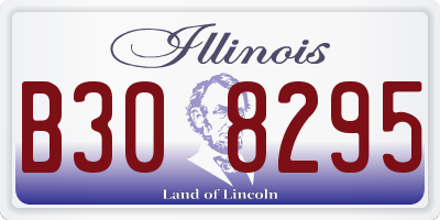 IL license plate B308295