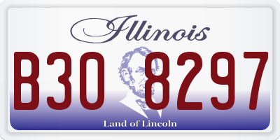 IL license plate B308297