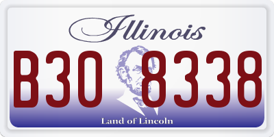 IL license plate B308338