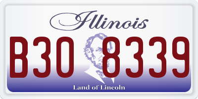IL license plate B308339