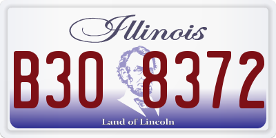 IL license plate B308372